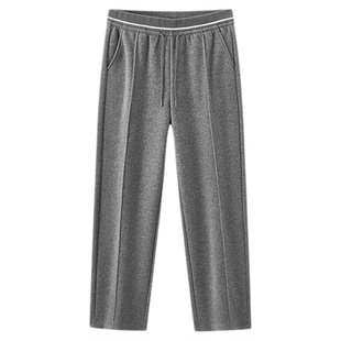 商场同款|森马休闲裤女冬季加绒分割宽松阔腿裤2025新款慵懒长裤