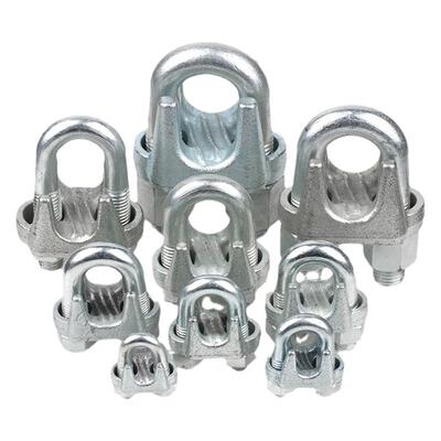 型重型锁扣M3M5M6M8M10M12M15M20M25M30卡头U卡扣M60钢丝绳夹头-