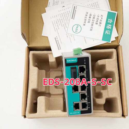 议价EDS-208A-M-SC台湾MOXA摩莎 EDS-208A-S-SC 1光7电工业交换机