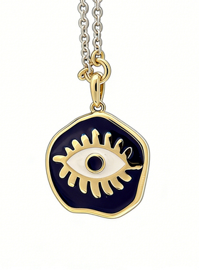 ins风18K金项链2026马年新款