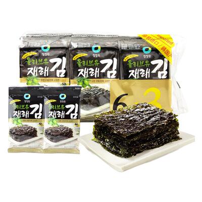 清净园原味橄榄油海苔40.5g进口即食紫菜拌饭包饭寿司海苔片零食