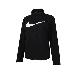Nike耐克女子梭织外套秋新款轻薄宽松透气大勾立领夹克HV2648-010