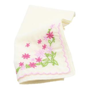 中国风绣花古风手帕全棉薄布刺绣手绢纯棉柔软夏日随身擦汗小方巾