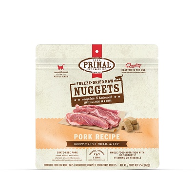 Primal有机冻干猫咪主食小鲜砖生骨肉猫粮伴侣冻干猫猫零食156g