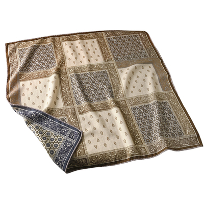 黑白真丝羊毛丝巾女2025新款秋冬季小方巾护颈羊绒围巾系脖高级感