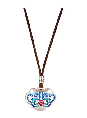 足银999吉字凤凰纹锁包绳链