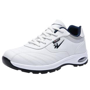 双星男鞋春秋季休闲鞋潮流厚底气垫波鞋男士防水防滑黑色运动鞋子