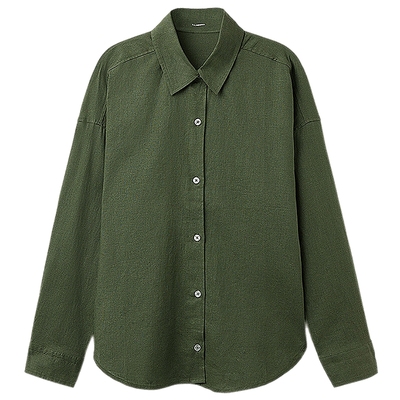 CALZEDONIA卡泽意袜休闲亚麻衬衫