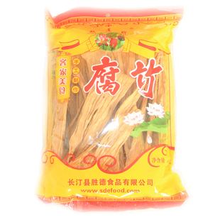 福建龙岩长汀双莲腐竹 手工干货凉拌火锅食材 客家汀州豆腐皮特产