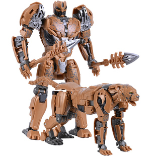 儿童黄豹勇士变形玩具男孩金刚猛兽侠超能勇士大黄蜂擎天之柱模型