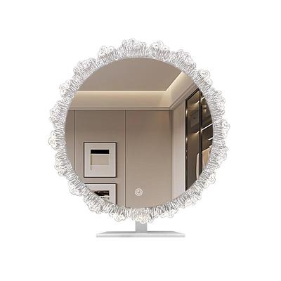 奥比木化妆镜免打孔带底座