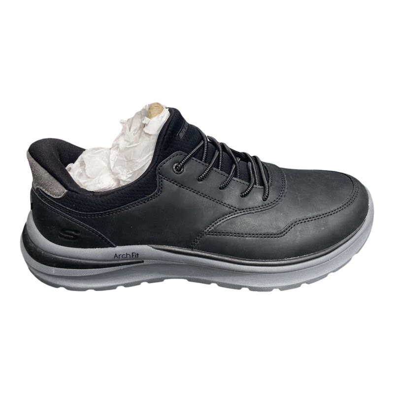 Skechers斯凯奇男士闪穿鞋轻质舒适透气简约商务休闲皮鞋205492