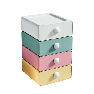 桌面收纳盒抽屉式办公书桌文具整理盒宿舍客厅玄关储物杂物置物架