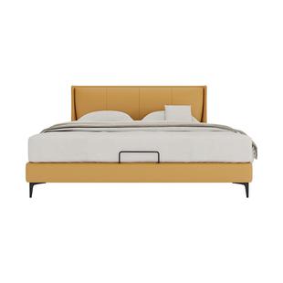 曲美家居意式轻奢家用主卧床高端大气双人卧室床 橘子海软包床