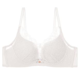 爱美丽IMIS内衣无钢圈小胸聚拢显大蕾丝纯色3/4中厚文胸IM17AXN1