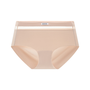 MIMI FANTASY外露性感无尺码抗菌内裤女透气无痕不夹臀薄款三角裤