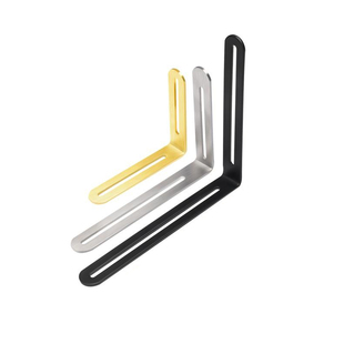 可调节角码不锈钢90度直角固定器L型长孔直片一字连接件活动角铁