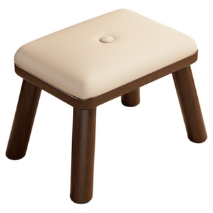 实木小凳子家用软坐垫矮凳客厅儿童板凳沙发尾凳茶几凳子大人坐凳