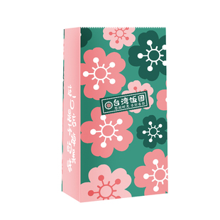 台湾饭团牛皮纸袋食品袋防防水油外卖一次性打包袋加厚商用手提袋