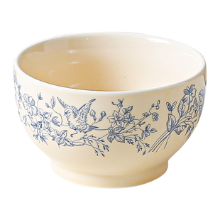 川岛屋复古花卉饭碗家用2026新款陶瓷汤碗面碗盘子高颜值法式餐具