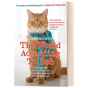 华研原版 街猫鲍勃2 英文原版小说 The World According to Bob 一只名叫鲍勃的街头流浪猫 英文版 进口英语书籍