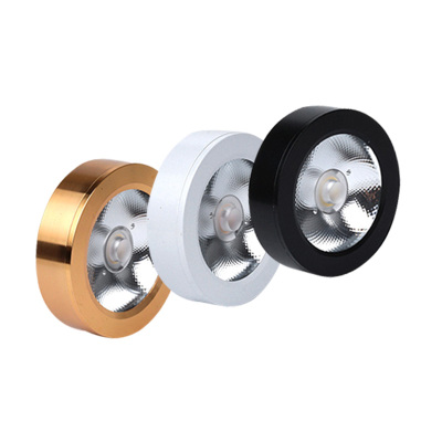 超薄明装小射灯金色3w圆形酒柜灯
