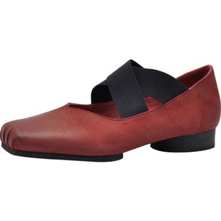 Artmu阿木原创复古文艺芭蕾舞鞋真皮方头单鞋浅口平底鞋2026新款