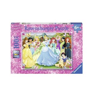 睿思ravensburger迪士尼公主拼图100片儿童早教益智女孩玩具