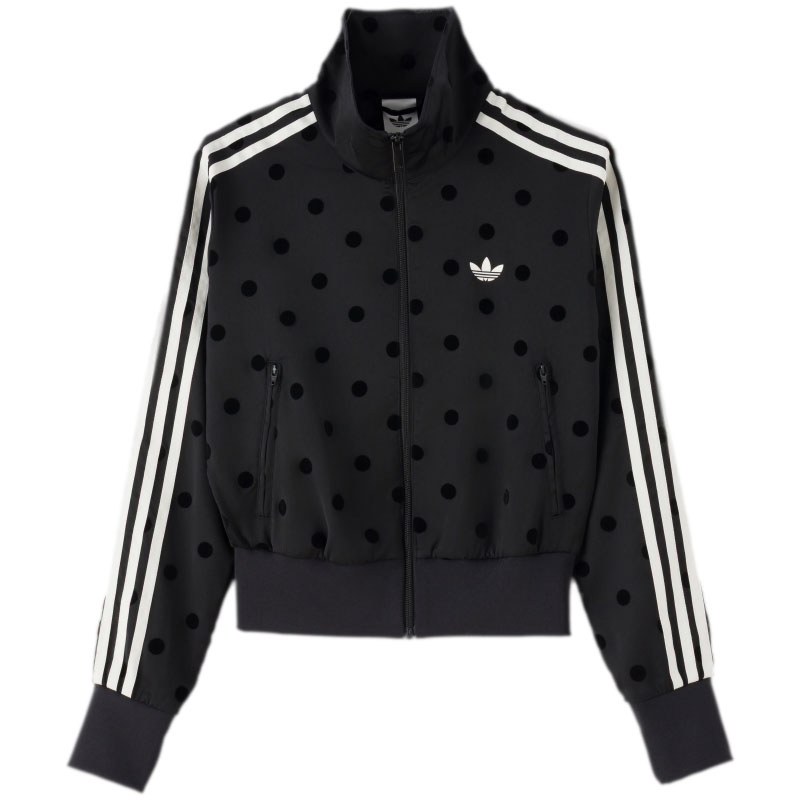 【自营】Adidas阿迪达斯针织夹克女装三叶草时尚复古波点复古外套