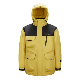 森马鹅绒羽绒服男时尚2024冬新款防寒服三防户外工装蓄热厚拼接潮