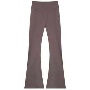 150小个子喇叭鲨鱼裤女外穿打底2025冬季新款高腰加绒微喇瑜伽裤