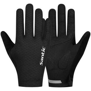 Santic森地客骑行手套公路山地自行车轻量保暖长指手套男女款温克