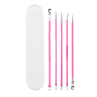 摇滚甜心粉刺针套装挤痘痘工具美容院专用细胞夹超细黑头夹子镊子