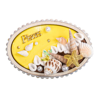 新款创意diy海螺冰箱贴材料包贝壳手工制作学校机构亲子团建礼品