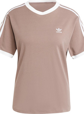 Adidas/阿迪达斯官方正品三叶草女士透气圆领运动短袖T恤JD4570