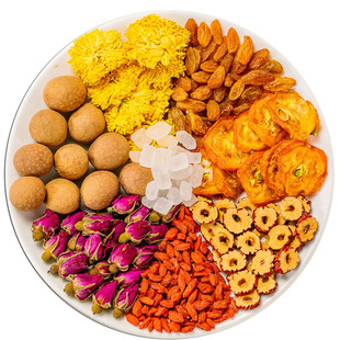 红枣桂圆枸杞玫瑰花茶八宝补女气血水果茶适合女生泡水喝养生茶包