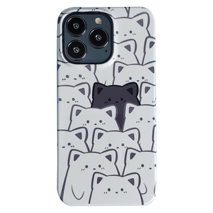 ins风满屏猫咪苹果15pro菲林壳iphone14手机壳13mini半包硬壳12promax防摔菲林软壳11可爱xs简约78p个性xr