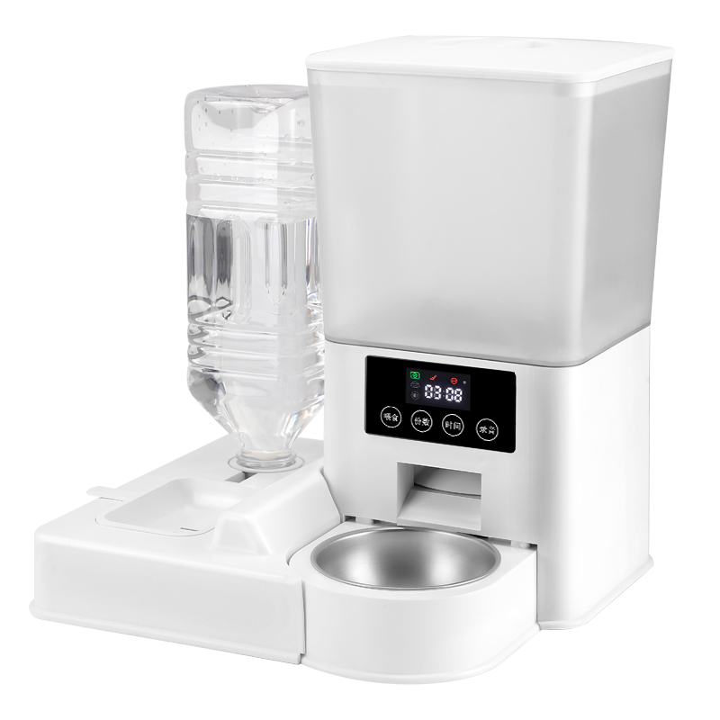 貓狗自動(dòng)喂食器雙碗貓咪寵物智能定時(shí)定量多碗投喂器貓糧喂食機(jī)