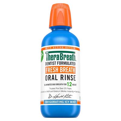 屈臣氏TheraBreath凯斯博士漱口水冰凉薄荷温和薄荷劲爽提神