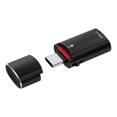 君顾二合一OTG转接头Type-C外接U盘USB3.0内存卡TF适用苹果15华为OPPO小米手机SD硬盘读卡器下载照片歌曲视频