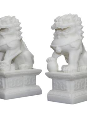 仿汉白玉招财新中式客厅装饰柜