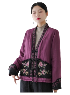 新款唐装棉衣刺绣棉服