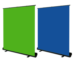 液压可升降直播间绿色背景墙便携式绿布背景布加厚绿幕抠像抠图架专业摄影伸缩地拉幕布拍照视频特效拍摄支架