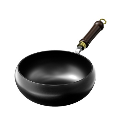 奥然0涂层免开锅不粘炒锅大肚锅