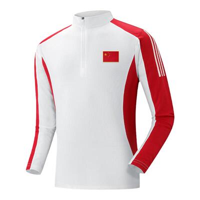 中国队长袖运动T恤男速干训练服