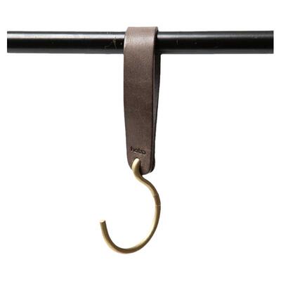 hobo油蜡牛皮黄铜皮具挂钩