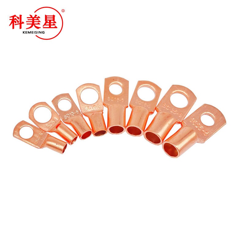 SC6-25 银/金色 60PCS 铜管端子 60个装sc系列窥口铜接线端子盒装