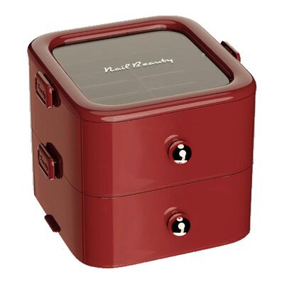 高级感穿戴甲收纳盒抽屉式工具盒