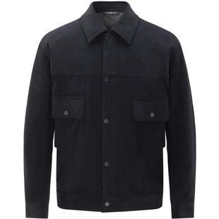 【白鹅绒】EMZ鄂尔多斯冬季新款休闲保暖灯芯绒翻领羽绒服外套男