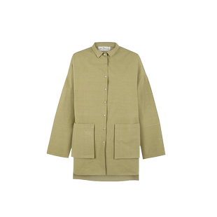 Cortana工装风衬衫简约宽松廓形设计落肩袖棉质长袖衬衣CUBE系列